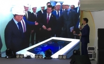 Запуск завода ТАИФ на интерактивном столе Гефест Проекция с уникальным контентом